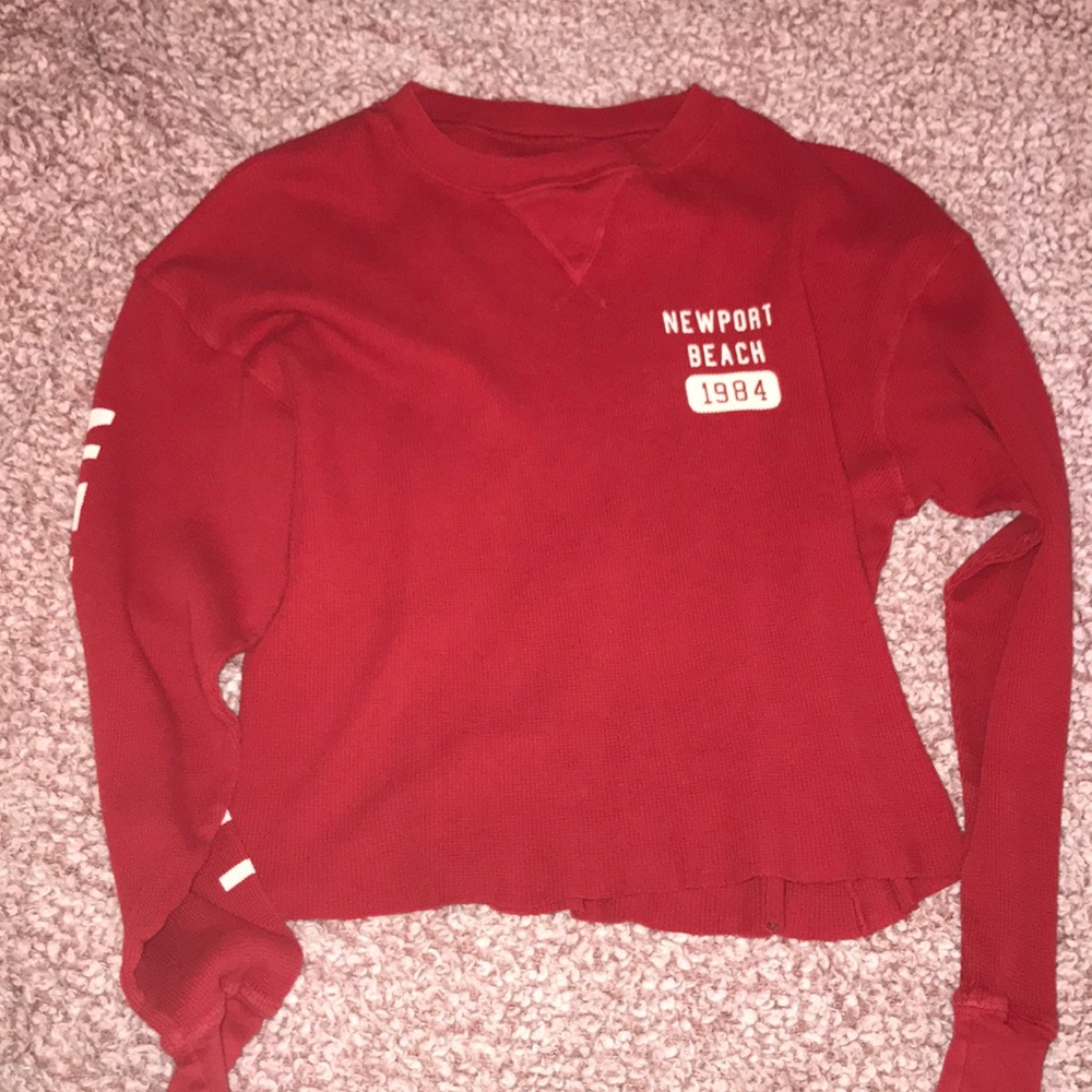 red long sleeved shirt ❤️